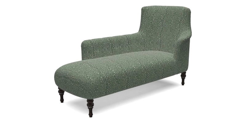 Anglesey LHF Chaise in RHS Gertrude Jekyll linen Cotton Blend Navy 