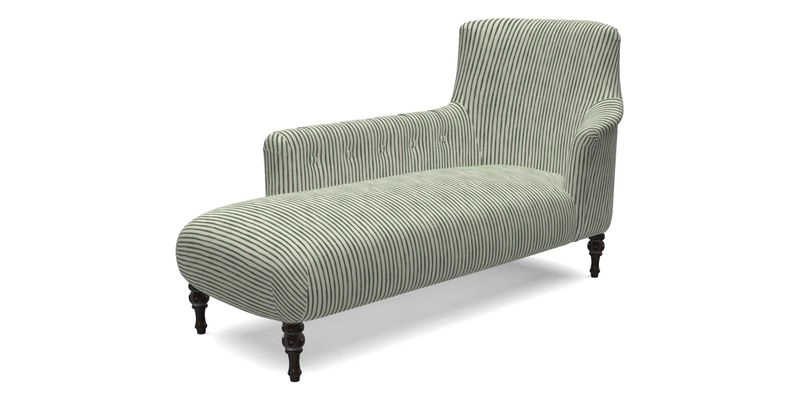 Anglesey LHF Chaise in RHS Gertrude Jekyll linen Cotton Blend Navy 