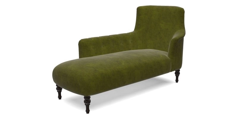 Anglesey LHF Chaise in RHS Gertrude Jekyll linen Cotton Blend Navy 
