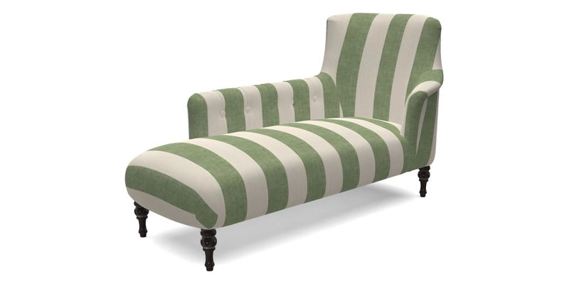 Anglesey LHF Chaise in RHS Gertrude Jekyll linen Cotton Blend Navy 
