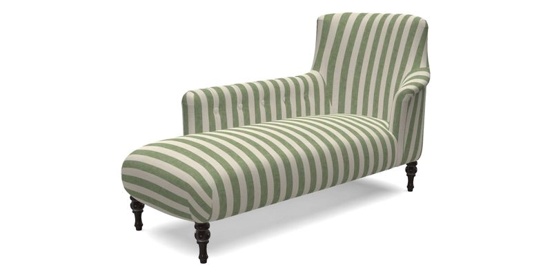 Anglesey LHF Chaise in RHS Gertrude Jekyll linen Cotton Blend Navy 