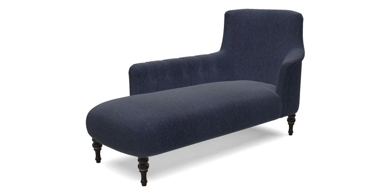 Anglesey LHF Chaise in RHS Gertrude Jekyll linen Cotton Blend Navy  Anglesey LHF Chaise in RHS Gertrude Jekyll linen Cotton Blend Navy