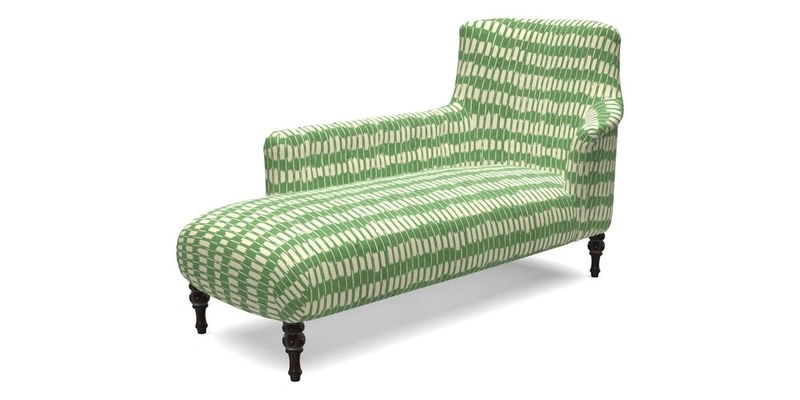Anglesey LHF Chaise in RHS Gertrude Jekyll linen Cotton Blend Navy 