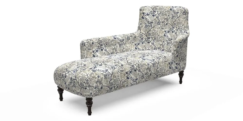 Anglesey LHF Chaise in RHS Gertrude Jekyll linen Cotton Blend Navy  Anglesey LHF Chaise in RHS Gertrude Jekyll linen Cotton Blend Navy
