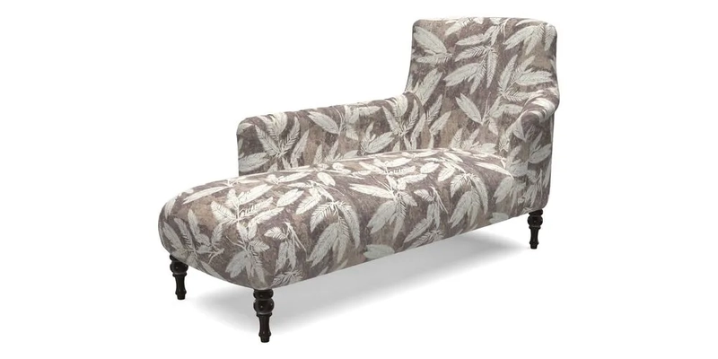 Anglesey LHF Chaise in RHS Gertrude Jekyll linen Cotton Blend Navy 