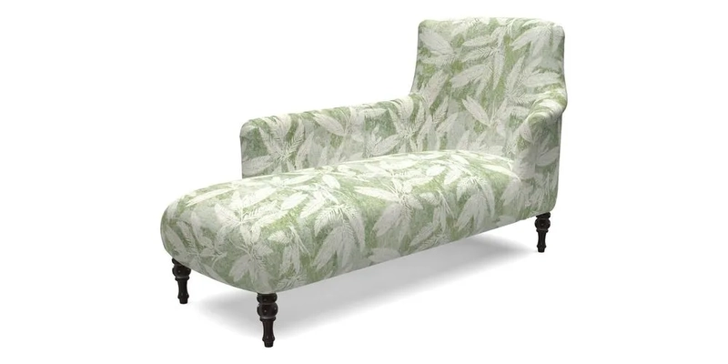 Anglesey LHF Chaise in RHS Gertrude Jekyll linen Cotton Blend Navy 