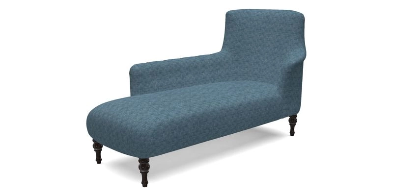 Anglesey LHF Chaise in RHS Gertrude Jekyll linen Cotton Blend Navy 
