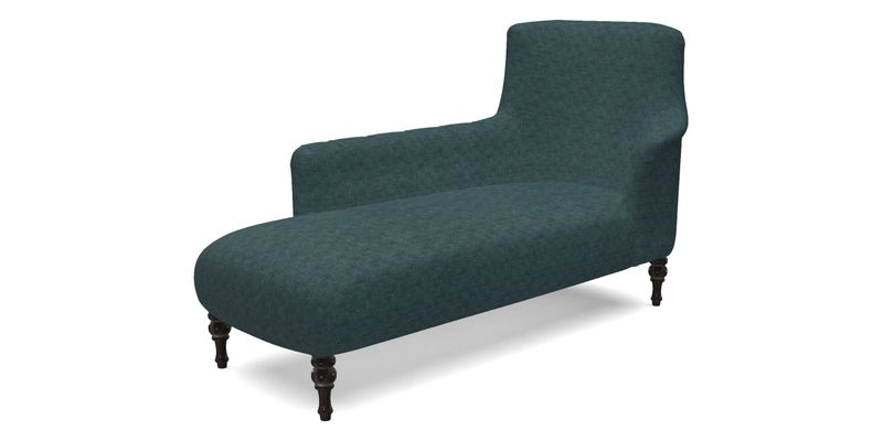 Anglesey LHF Chaise in RHS Gertrude Jekyll linen Cotton Blend Navy 