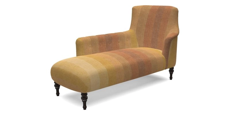 Anglesey LHF Chaise in RHS Gertrude Jekyll linen Cotton Blend Navy 