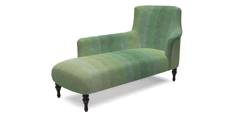 Anglesey LHF Chaise in RHS Gertrude Jekyll linen Cotton Blend Navy 