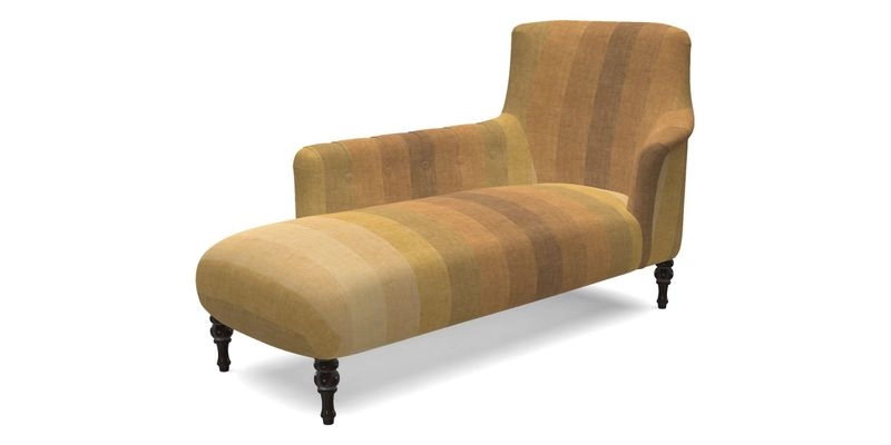 Anglesey LHF Chaise in RHS Gertrude Jekyll linen Cotton Blend Navy 