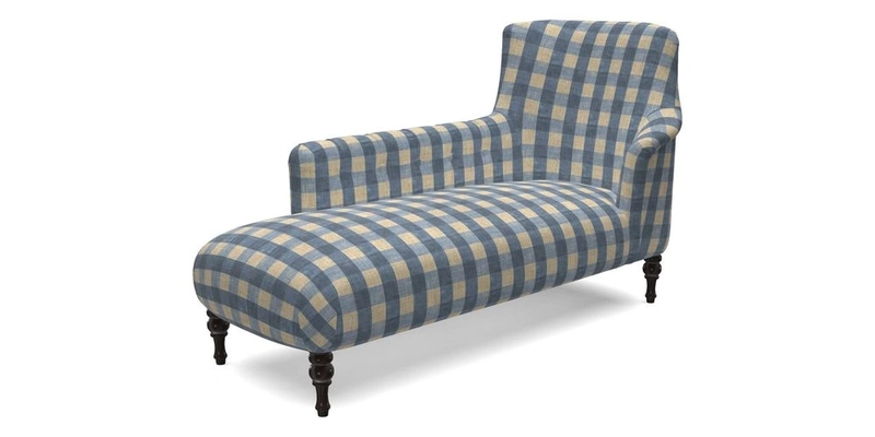 Anglesey LHF Chaise in RHS Gertrude Jekyll linen Cotton Blend Navy  Anglesey LHF Chaise in RHS Gertrude Jekyll linen Cotton Blend Navy