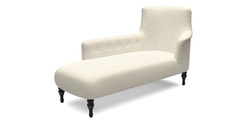 Anglesey LHF Chaise in RHS Gertrude Jekyll linen Cotton Blend Navy 