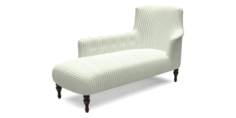Anglesey LHF Chaise in RHS Gertrude Jekyll linen Cotton Blend Navy 