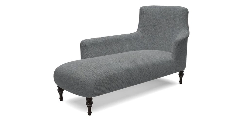 Anglesey LHF Chaise in RHS Gertrude Jekyll linen Cotton Blend Navy 