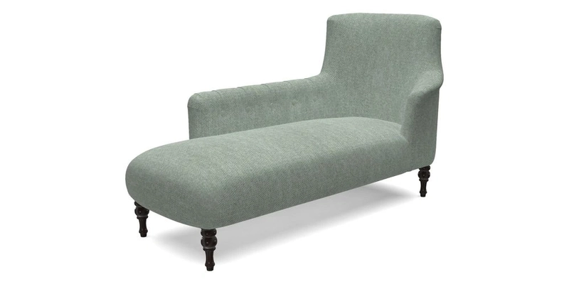 Anglesey LHF Chaise in RHS Gertrude Jekyll linen Cotton Blend Navy 