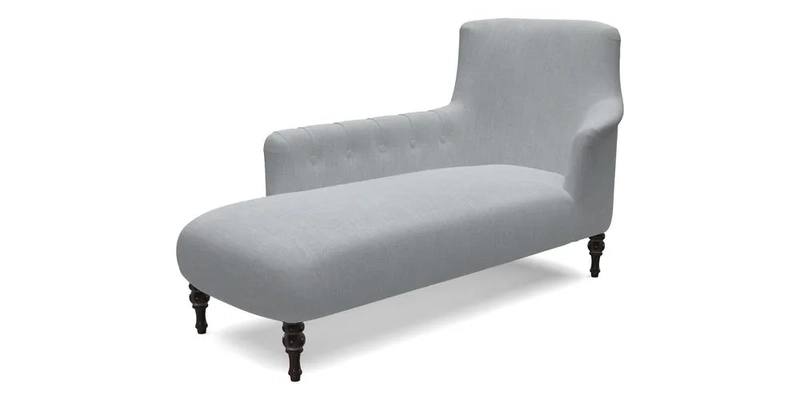 Anglesey LHF Chaise in RHS Gertrude Jekyll linen Cotton Blend Navy 