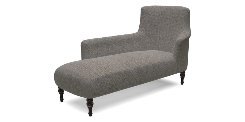 Anglesey LHF Chaise in RHS Gertrude Jekyll linen Cotton Blend Navy 