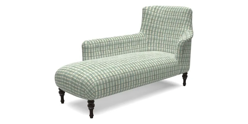 Anglesey LHF Chaise in RHS Gertrude Jekyll linen Cotton Blend Navy 