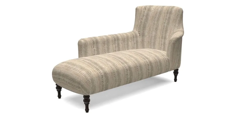 Anglesey LHF Chaise in RHS Gertrude Jekyll linen Cotton Blend Navy 
