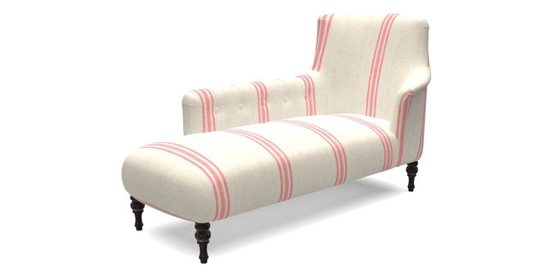 Anglesey LHF Chaise in RHS Gertrude Jekyll linen Cotton Blend Navy 
