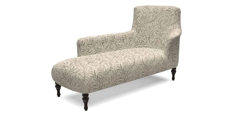 Anglesey LHF Chaise in RHS Gertrude Jekyll linen Cotton Blend Navy 