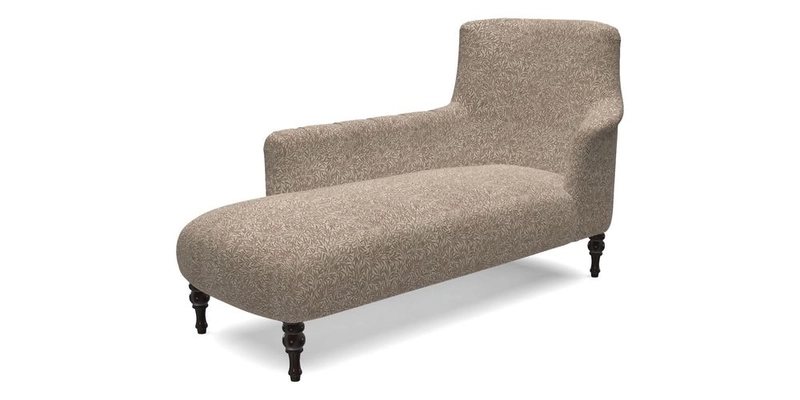 Anglesey LHF Chaise in RHS Gertrude Jekyll linen Cotton Blend Navy 