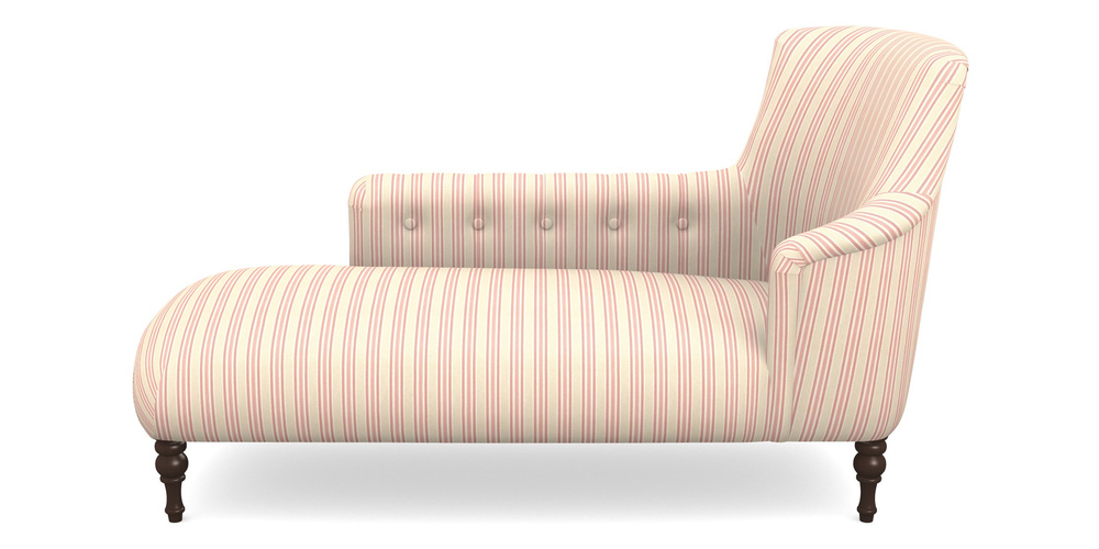 Product photograph of Anglesey Chaise Lhf In Cloth 22 - Racing Stripes Ayr - Cherry from Sofas and Stuff Limited