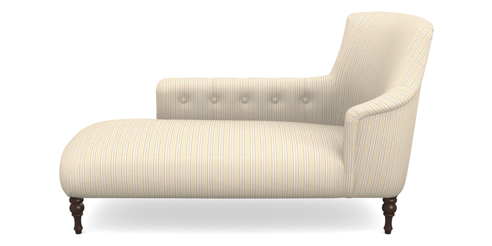 Product photograph of Anglesey Chaise Lhf In Cloth 22 - Racing Stripes Ayr - Dove from Sofas and Stuff Limited