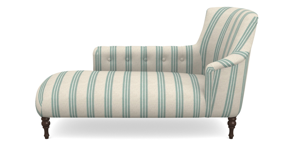 Product photograph of Anglesey Chaise Lhf In Cloth 18 Stripes - Bengal - Basil from Sofas and Stuff Limited