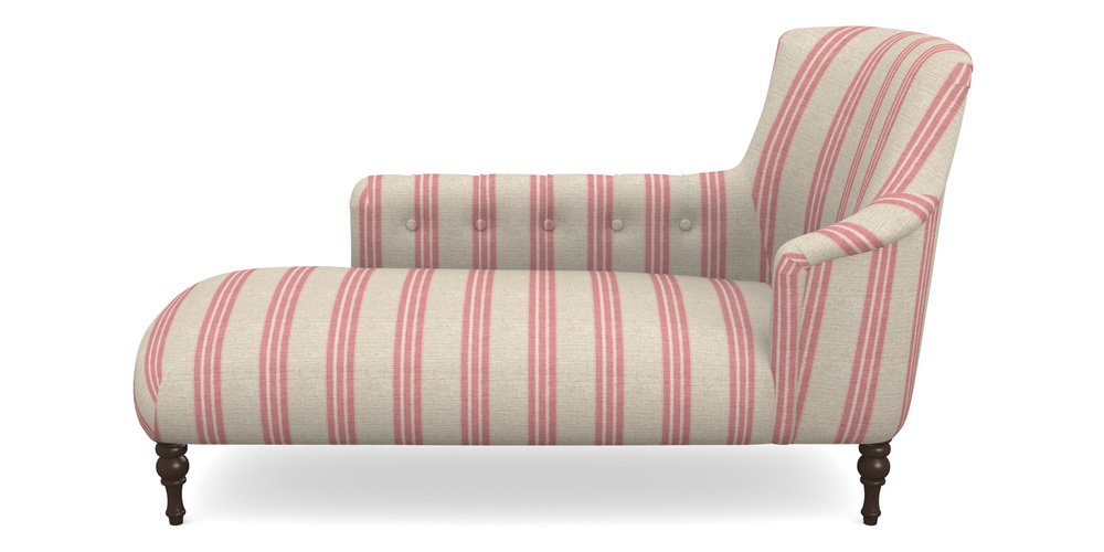 Product photograph of Anglesey Chaise Lhf In Cloth 18 Stripes - Bengal - Cranberry from Sofas and Stuff Limited