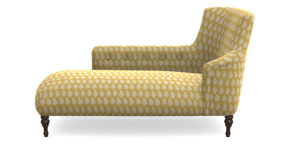 Product photograph of Anglesey Chaise Lhf In Cloth 21 - Oak Leaf - Canary from Sofas and Stuff Limited