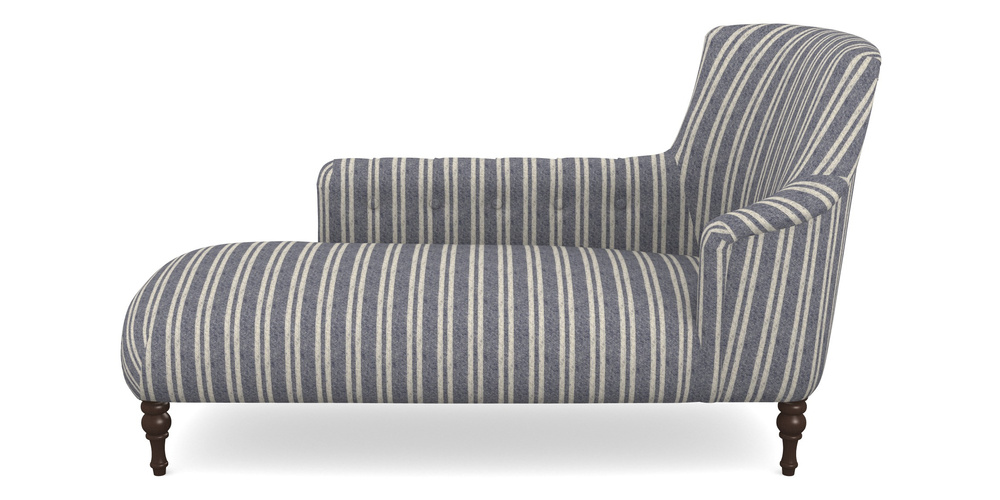 Product photograph of Anglesey Chaise Lhf In Cloth 22 - Barcode - Deep Water from Sofas and Stuff Limited