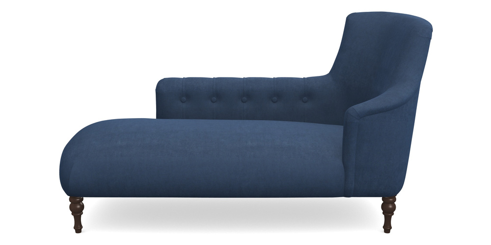 Product photograph of Anglesey Chaise Lhf In Clever Tough And Eco Velvet - Agean from Sofas and Stuff Limited