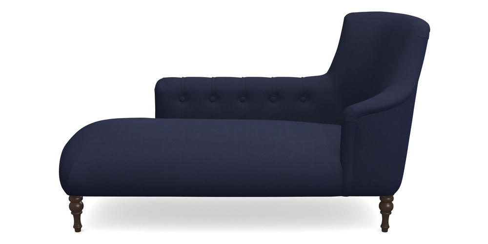 Product photograph of Anglesey Chaise Lhf In Clever Tough And Eco Velvet - Indigo from Sofas and Stuff Limited