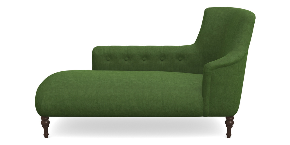 Product photograph of Anglesey Chaise Lhf In Clever Tough And Eco Velvet - Shamrock from Sofas and Stuff Limited