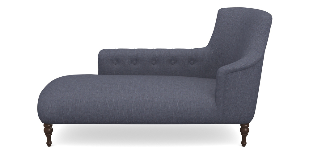 Product photograph of Anglesey Chaise Lhf In Easy Clean Plain - Navy from Sofas and Stuff Limited