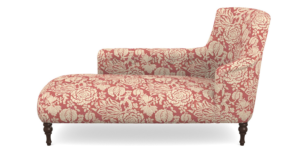 Product photograph of Anglesey Chaise Lhf In V A Brompton Collection - Flowering Kale - Chilli from Sofas and Stuff Limited