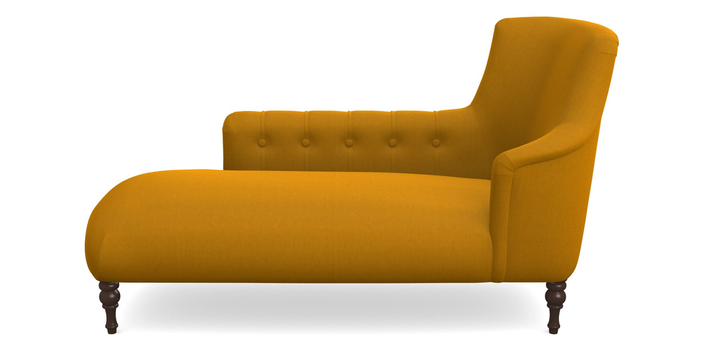 Product photograph of Anglesey Chaise Lhf In House Velvet - Saffron from Sofas and Stuff Limited