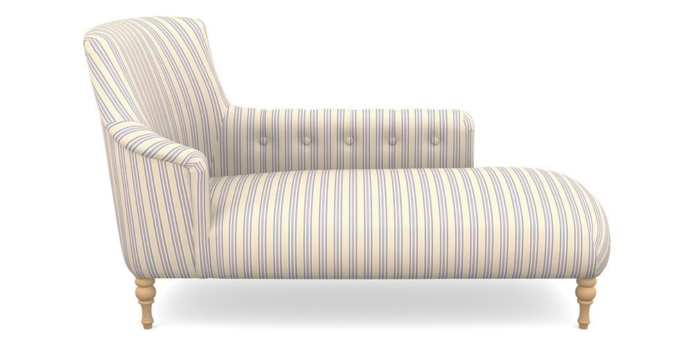 Product photograph of Anglesey Chaise Rhf In Cloth 22 - Racing Stripes Ayr - Blueberry from Sofas and Stuff Limited