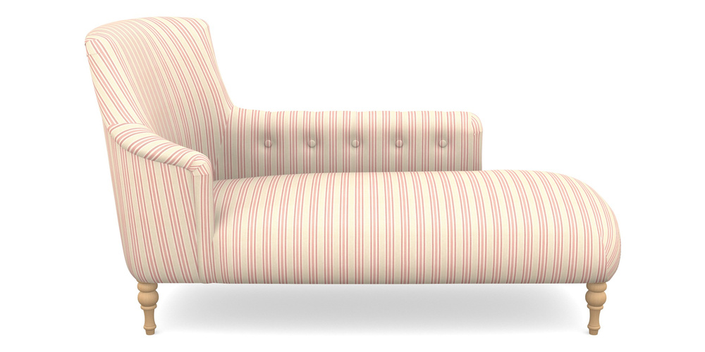 Product photograph of Anglesey Chaise Rhf In Cloth 22 - Racing Stripes Ayr - Cherry from Sofas and Stuff Limited