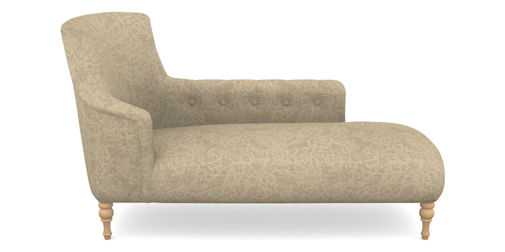 Product photograph of Anglesey Chaise Rhf In V A Drawn From Nature - Bird And Rabbit - Natural from Sofas and Stuff Limited