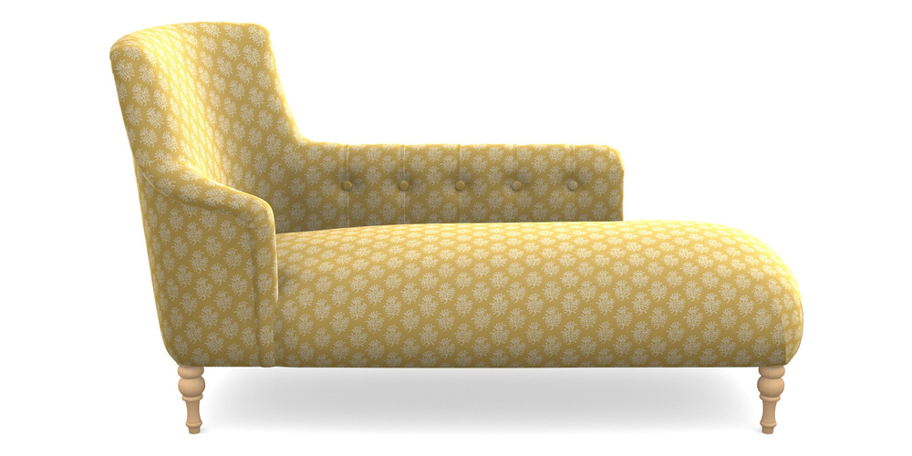 Product photograph of Anglesey Chaise Rhf In Cloth 21 - Coral 1 - Canary from Sofas and Stuff Limited