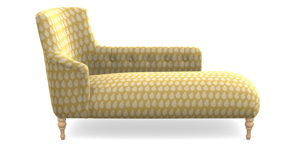 Product photograph of Anglesey Chaise Rhf In Cloth 21 - Oak Leaf - Canary from Sofas and Stuff Limited