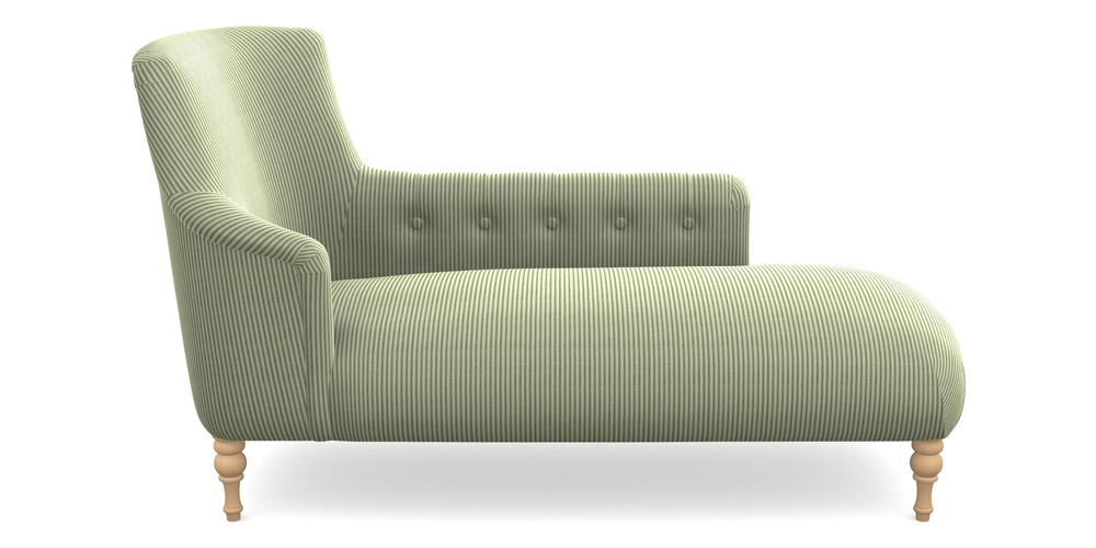 Product photograph of Anglesey Chaise Rhf In Cloth 21 - Simple Stripe - Forest from Sofas and Stuff Limited