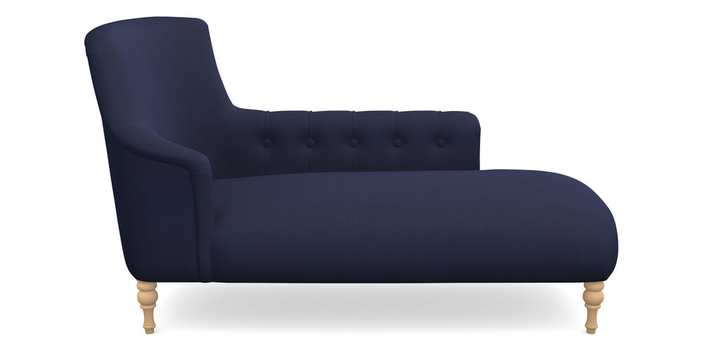 Product photograph of Anglesey Chaise Rhf In Clever Tough And Eco Velvet - Indigo from Sofas and Stuff Limited