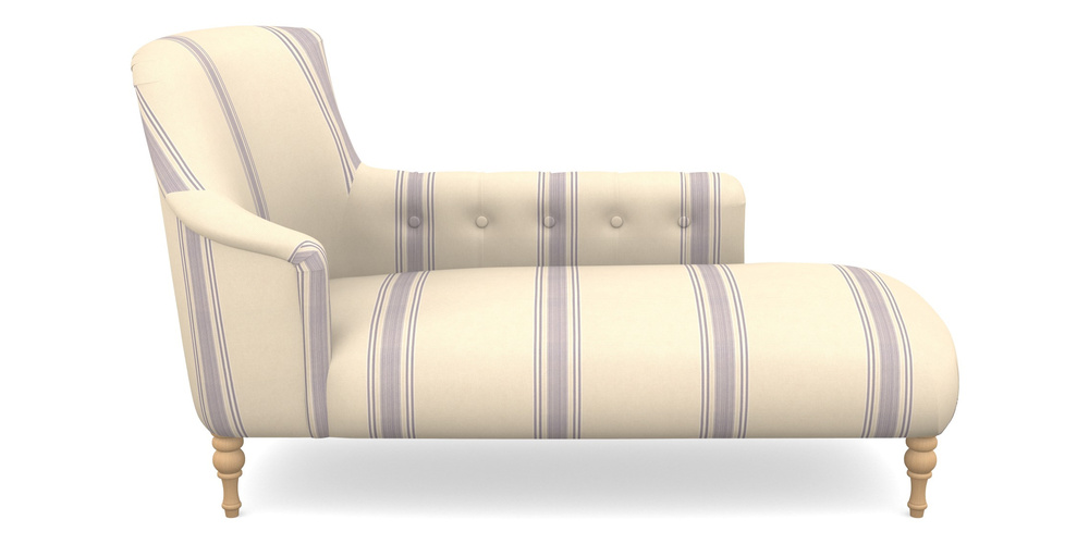 Product photograph of Anglesey Chaise Rhf In Cloth 22 - Racing Stripes Cheltenham - Blueberry from Sofas and Stuff Limited