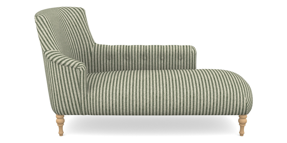 Product photograph of Anglesey Chaise Rhf In Cloth 22 - Pinstripe - Courgette from Sofas and Stuff Limited