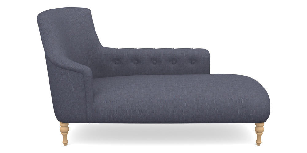 Product photograph of Anglesey Chaise Rhf In Easy Clean Plain - Navy from Sofas and Stuff Limited