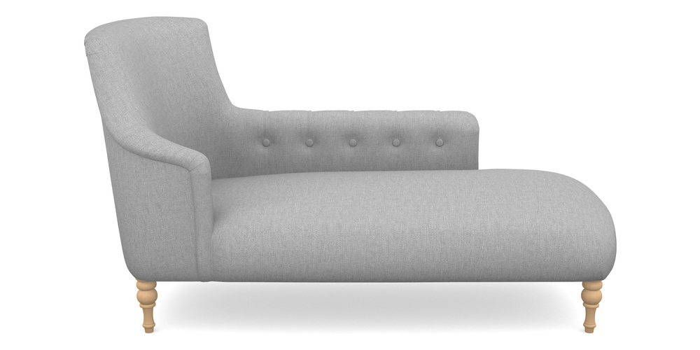 Product photograph of Anglesey Chaise Rhf In Easy Clean Plain - Silver from Sofas and Stuff Limited